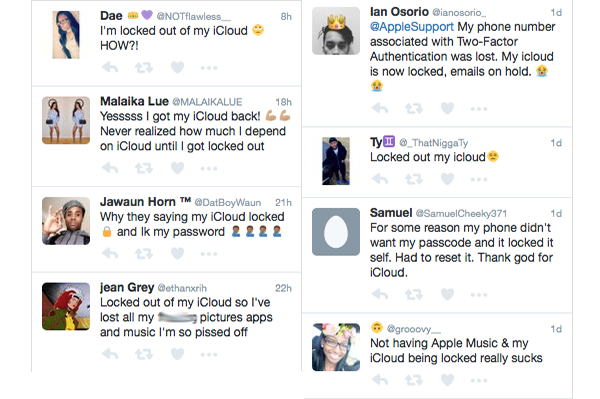 Lock complaints on Twitter