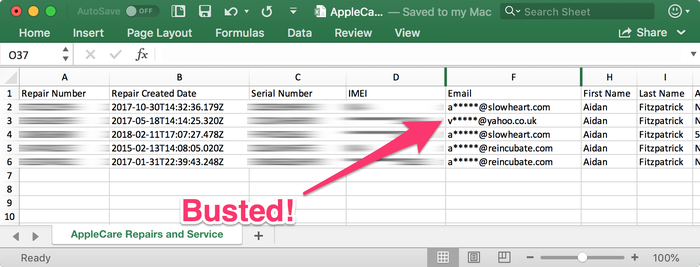 The Data and Privacy site reveals Apple has details on the holder of the stolen device